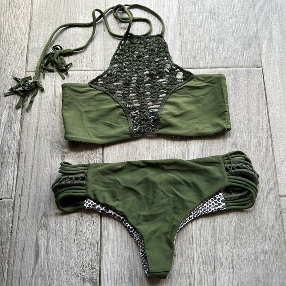 acacia swimwear Other - Acacia Swimwear Olive Green Bikini